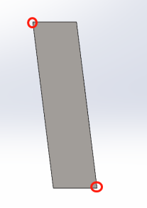 Figure 1 The shape of the swing beam cutter blade